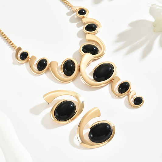 Ensemble de 2 Colliers et Boucles d’Oreilles Classiques